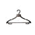 RENTAL Black Plastic Top Hanger - L400 (RENTHR4509BK)