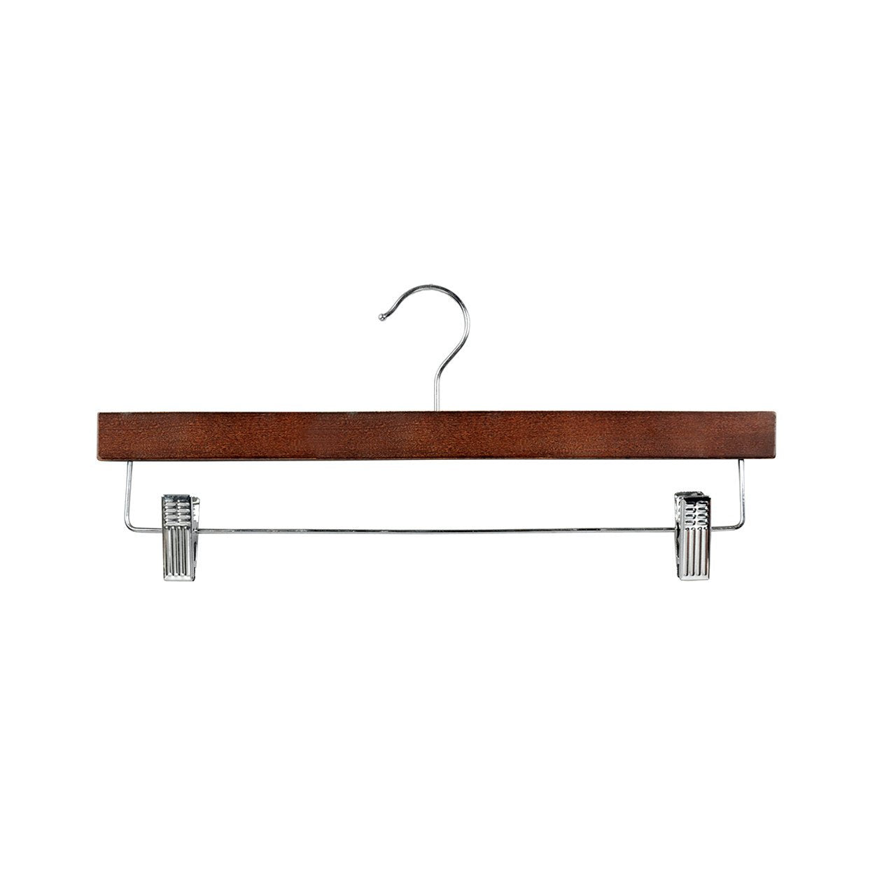 Wooden Hangers with Adjustable Clips (H2629)