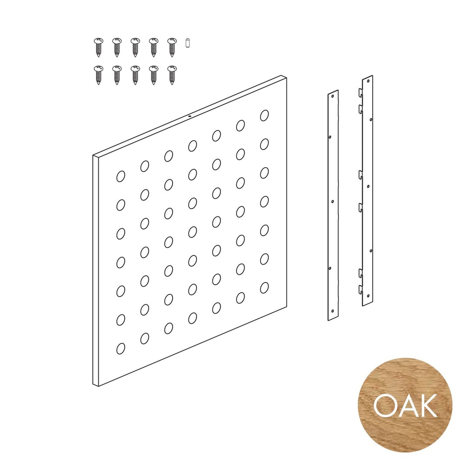Peggie Perforated Panel, 590Wx558H