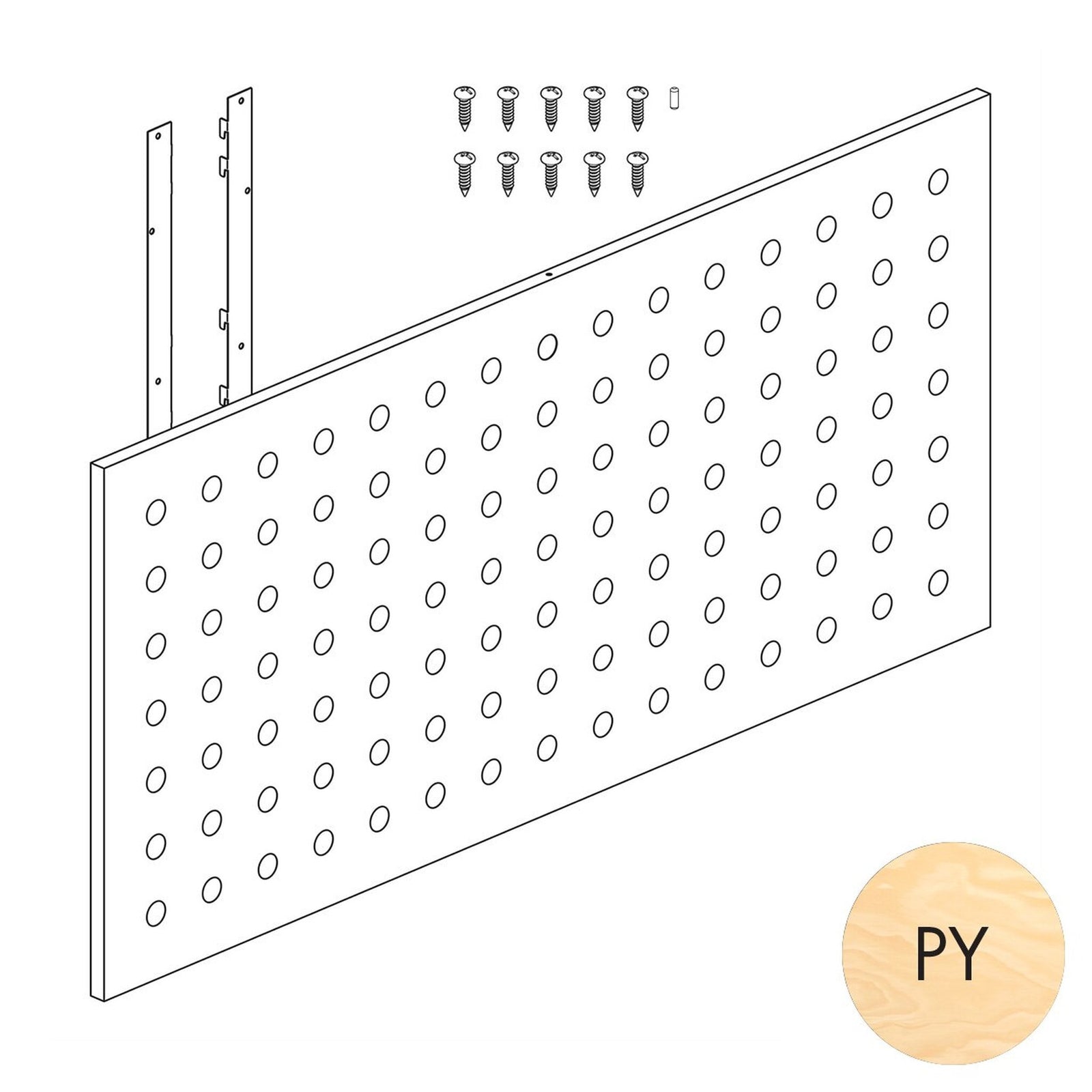 Peggie Perforated Panel, 1190Wx558H