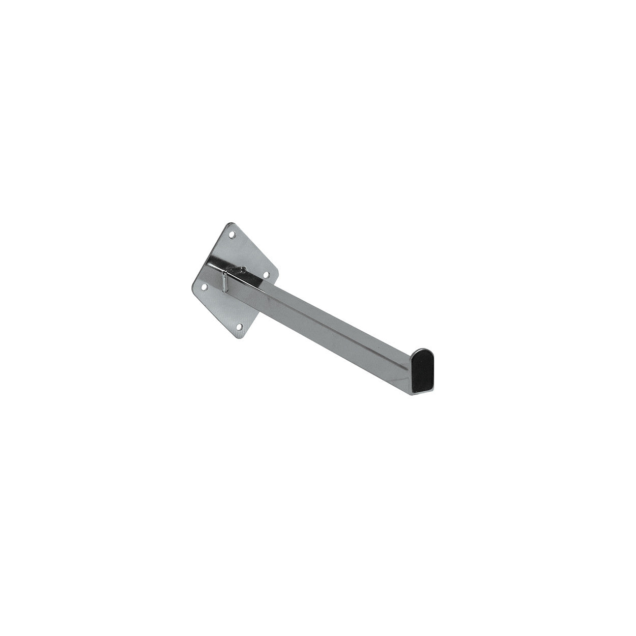 Wall Mount Straight Arm - Chrome L300 with W75 x H95 Plate