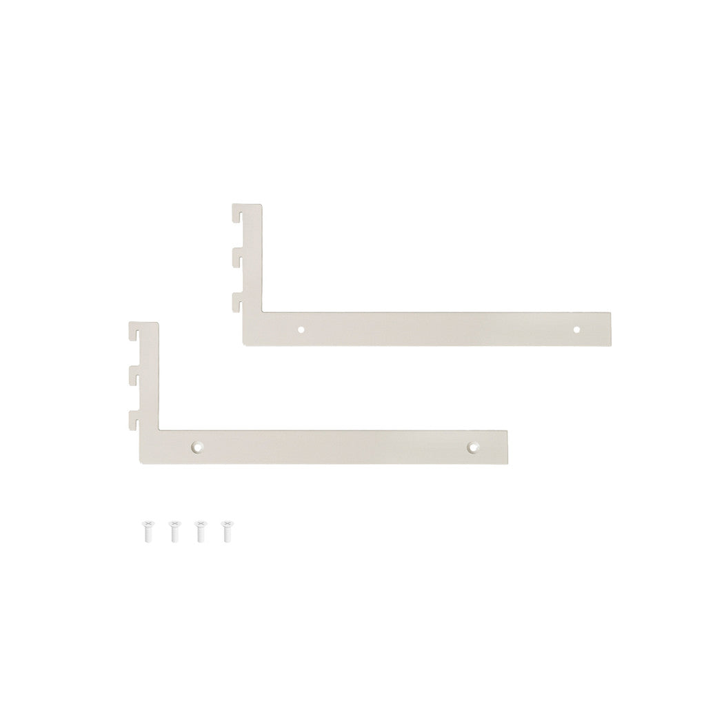 MAXe Shelf Base Bracket Set - D300 x H30 - White Sand