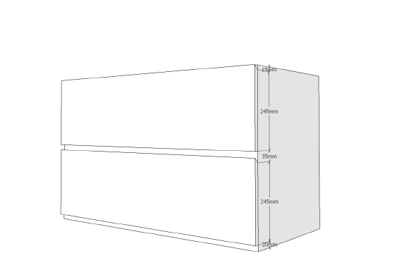 Custom Drawer for MAXe (L900 x D500)