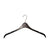 RENTAL Black Plastic Top Hanger - L470 (RENTHR4508BK)