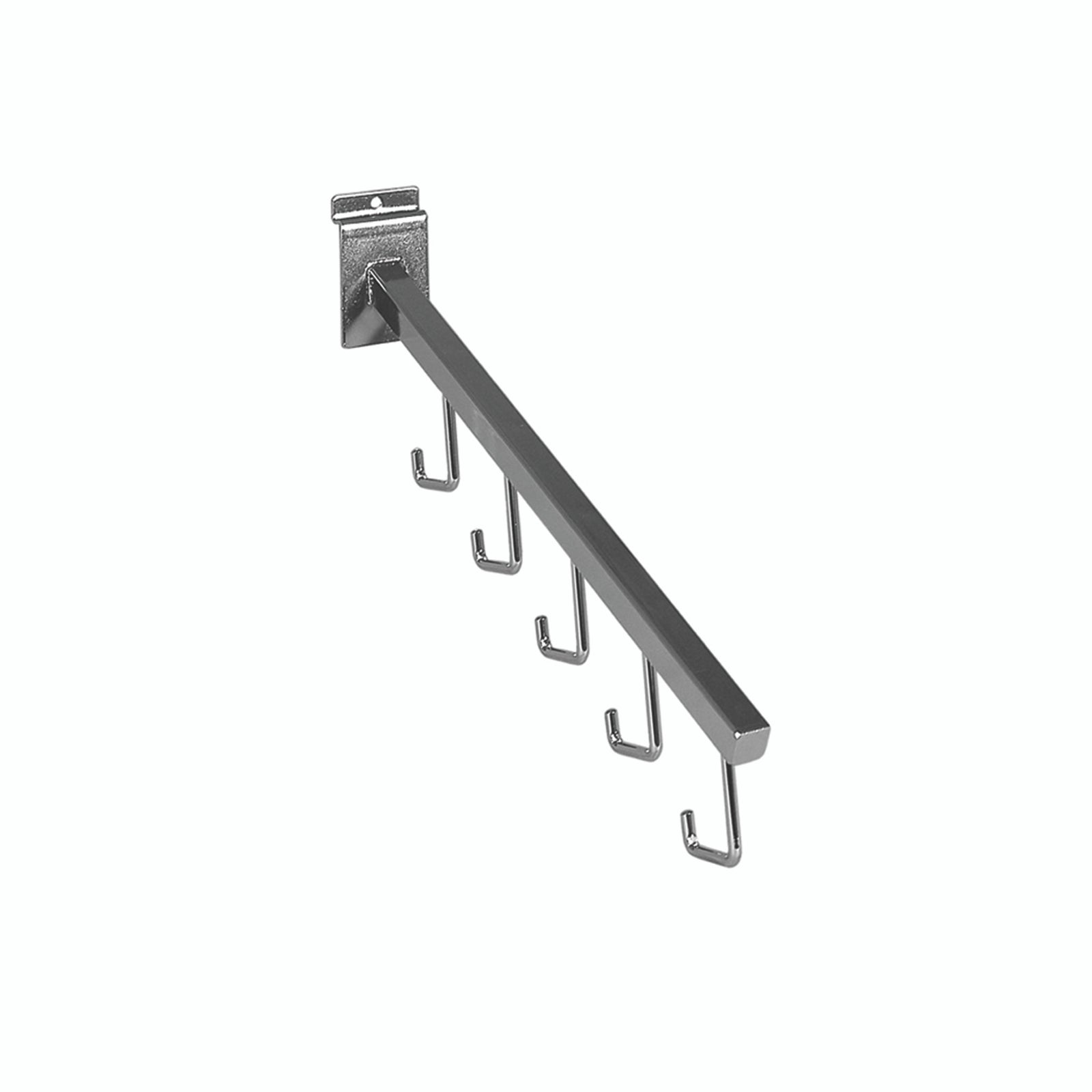 Slatwall Angled Arm with 5 Hooks