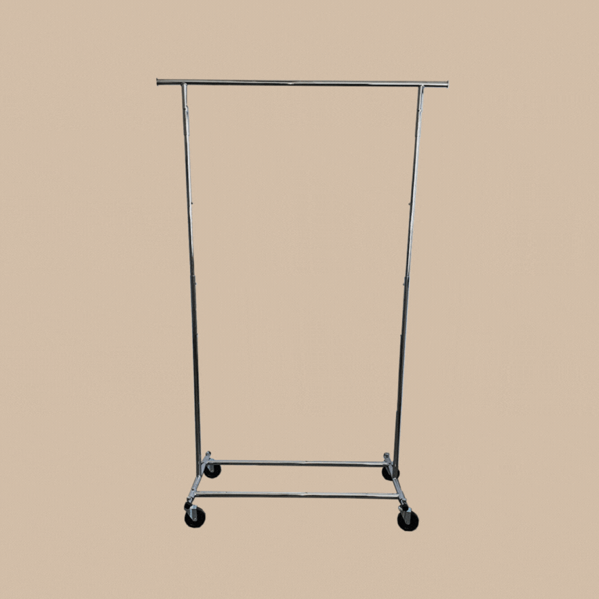 Collapsible Mobile Clothes Rack - Retailers Market, Font Creative Pte Ltd