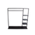 RENTAL Merchandising Rack - L1500 x D400 x H1525 (RENTRACK150BK)