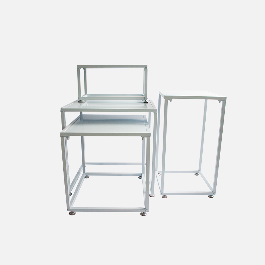 RENTAL Nesting Riser 4pcs Set White (RENTRISERSETWH)
