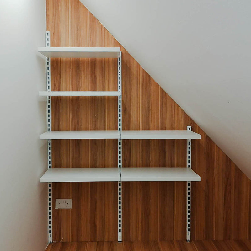 Shelfie wall in a tight space