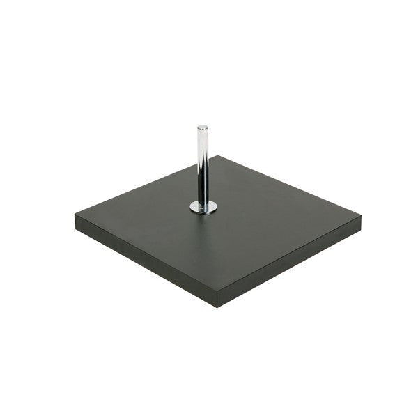 Base for Torso or Busts with Spigot - Black 900mm Pole & 350mm Square Base