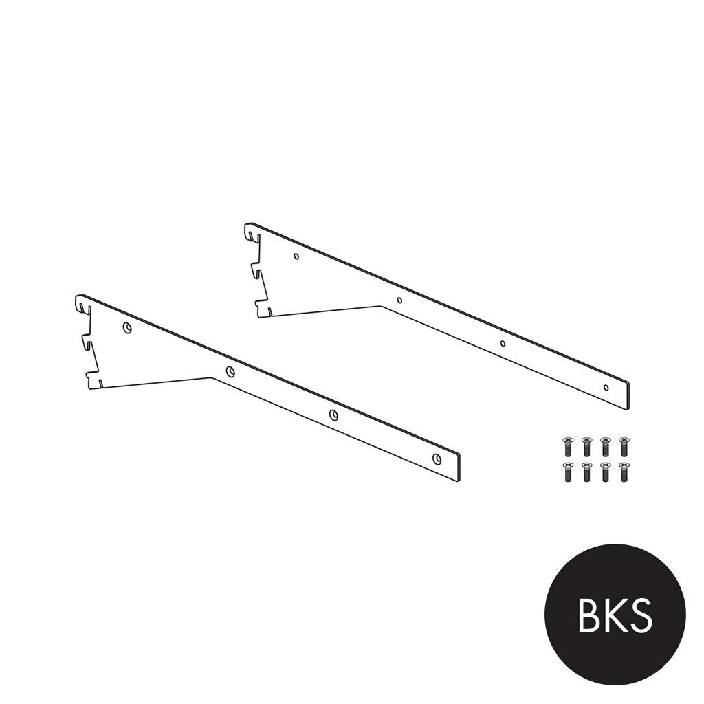 MAXe Adjustable Angle Shelf Bracket Set, 500D