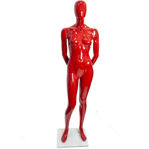 RENTAL Red Female Egghead Mannequin - W5 (RENTMANNEQUINW5)
