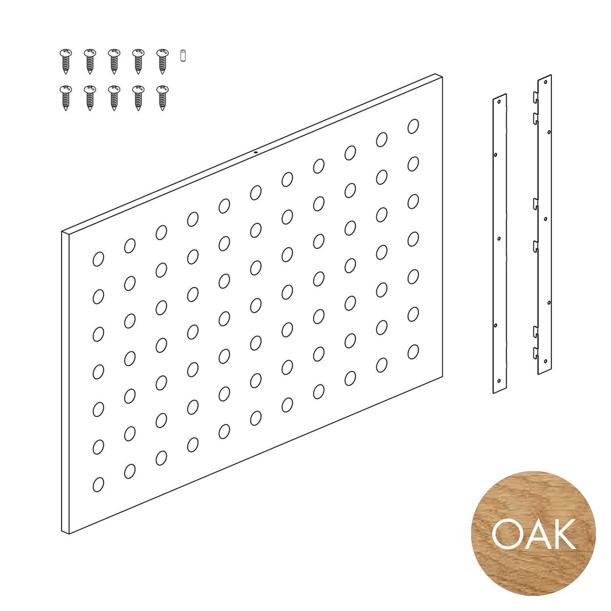 Peggie Perforated Panel, 890Wx558H