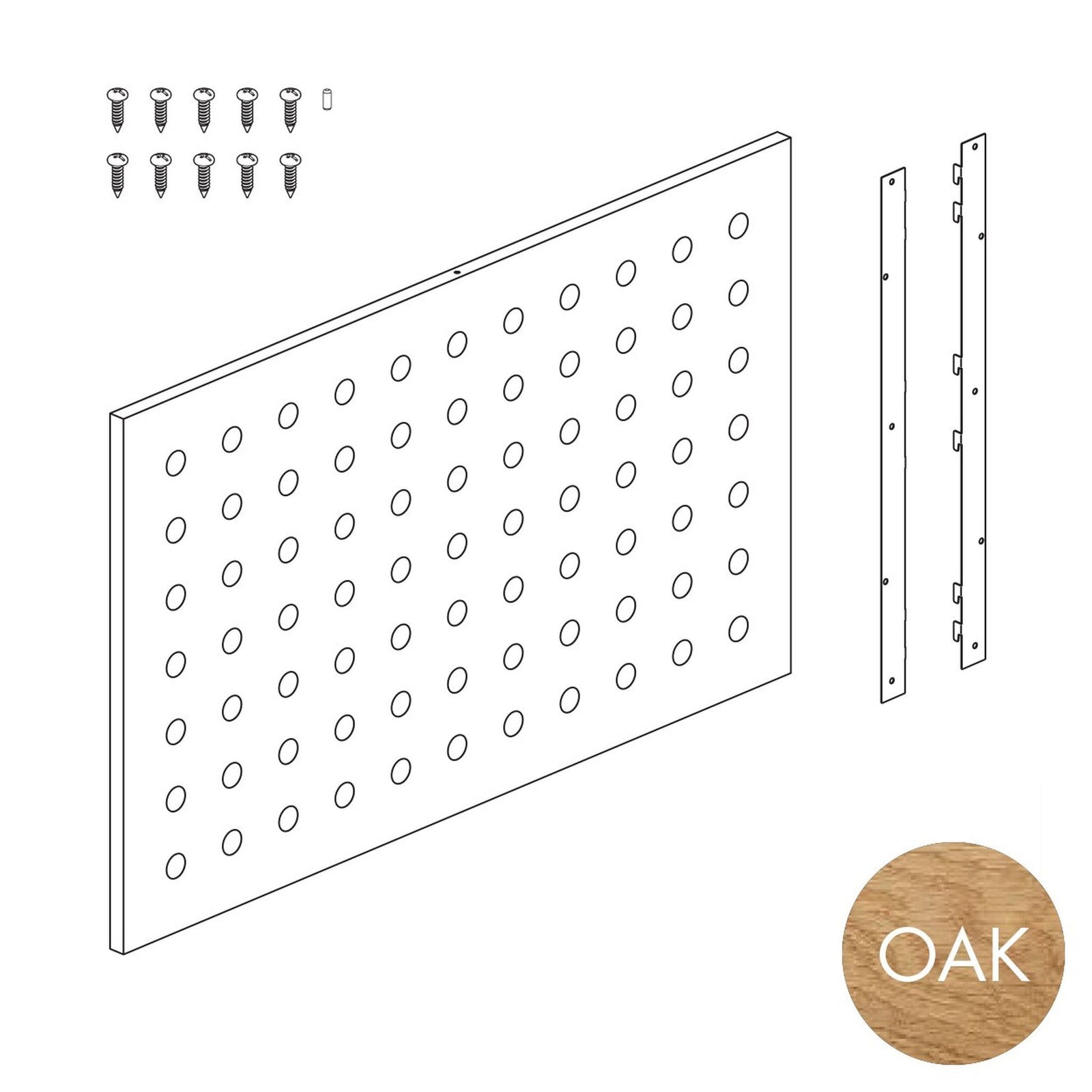 Peggie Perforated Panel, 890Wx558H