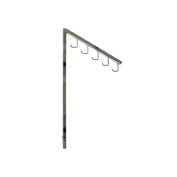 Angled Arm with 5 Hooks for 2-Way & 4-Way Clothes Racks - L375