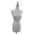 RENTAL Female Ribbed Fabric Bust With Base (RENTBR9150WH)