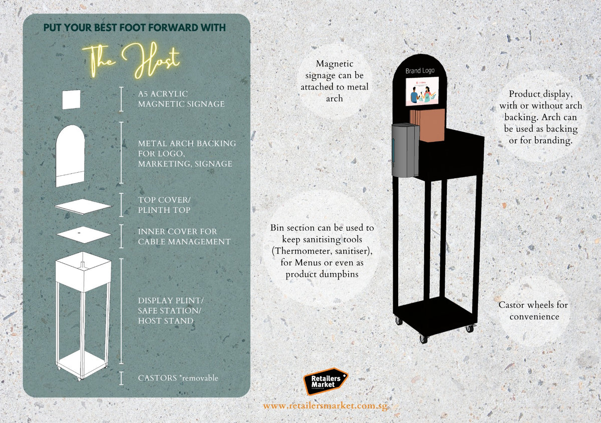 Metal Pedestal  - W350 x D350 x H1007