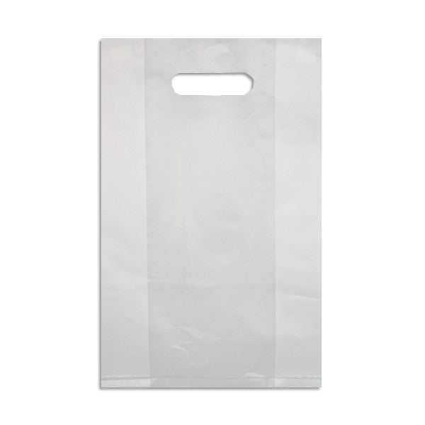 PUNCHED HANDLE HDPE PLASTIC BAG, SMALL 307 X 382MM AR9021WH
