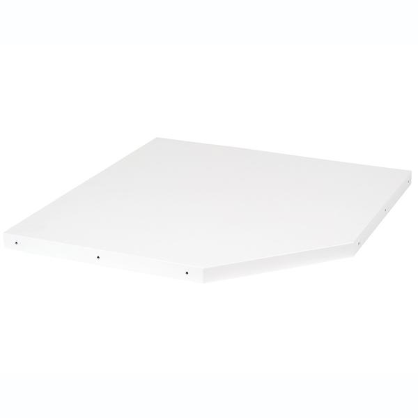 Maxe Inside Corner Metal Shelf For 400Mm D Shelves In 600Mm W Bay E71406BK