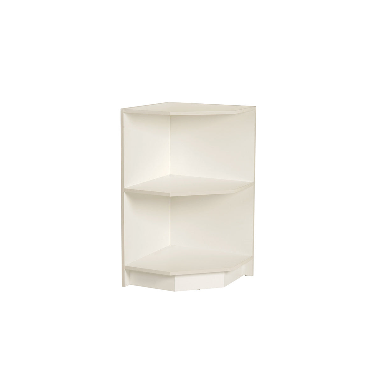 Open Corner Counter with Shelf - White W526 x D526 x H965