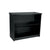 Counter with Timber Laminate and Adjustable Shelves - Black W1200 x D544 x H1000