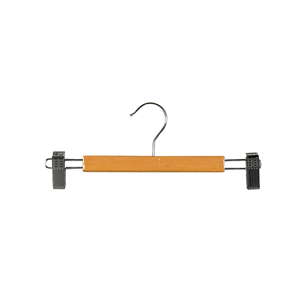 Beech Kids Clip Wooden Hanger with Clips at Ends, Bundle of 50