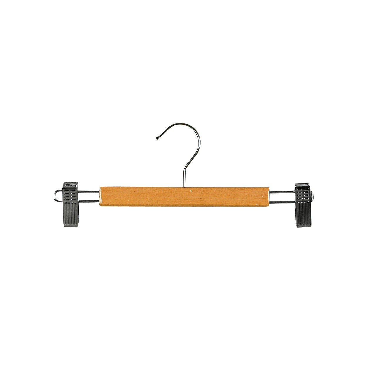 Beech Kids Clip Wooden Hanger with Clips at Ends - Bundle of 50 (H2606BH-50)