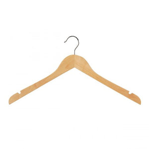 Wooden Hanger Wishbone with Notches (H2628)