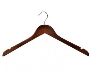 Wooden Hanger Wishbone with Notches (H2628)