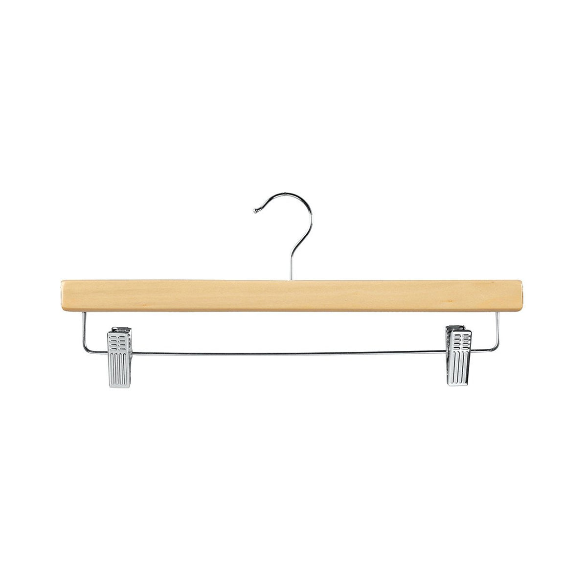 Wooden Hangers with Adjustable Clips (H2629)