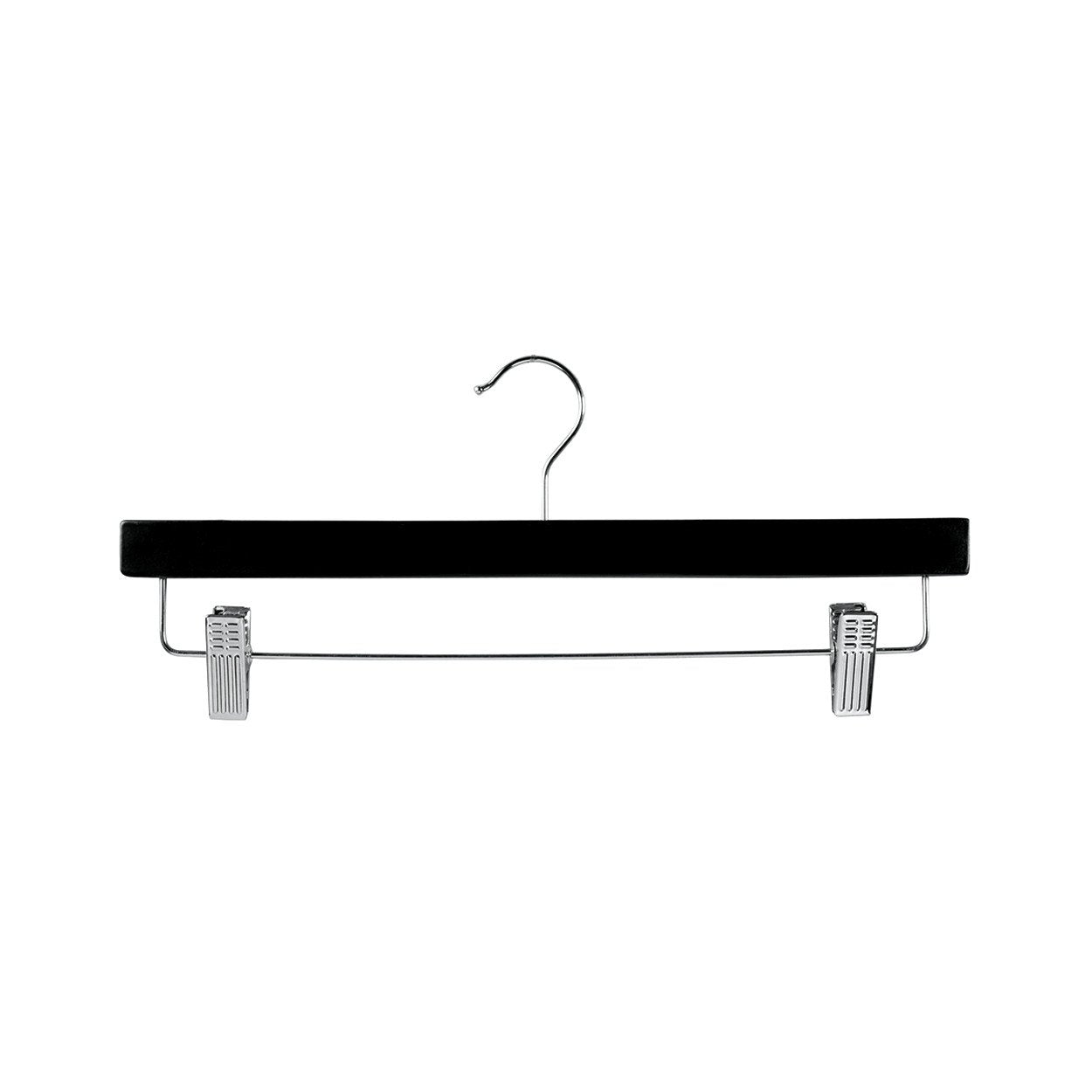 Wooden Hangers with Adjustable Clips (H2629)