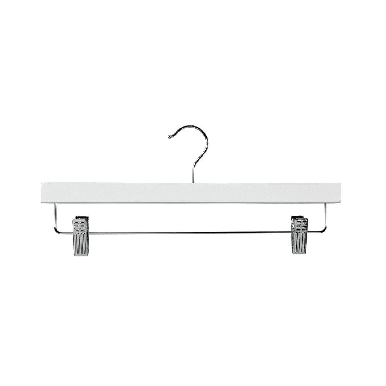 Wooden Hangers with Adjustable Clips (H2629)