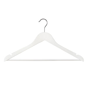 Wooden Hanger Slimline with Notches and Rails (H2640)