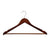 Wooden Hanger with Notches, Ribs & Rail (H2650) - Bundle of 10