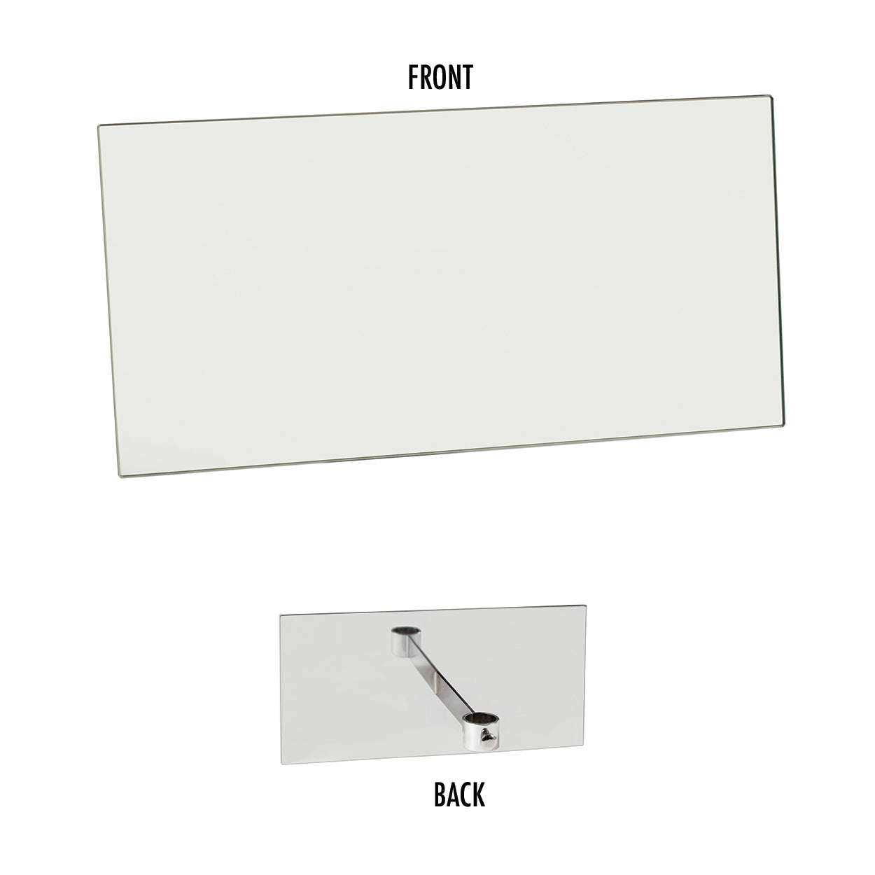 Small Mirror Panel with Collar - W300 x D150 x H150