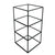 RENTAL Black Frame Glass Shelf Tower - 3 Levels (RENTTOWER3)