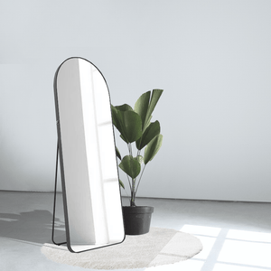 RENTAL Black Standing Mirror - W495 x D350 x H1570 (RENTAR0002BK)