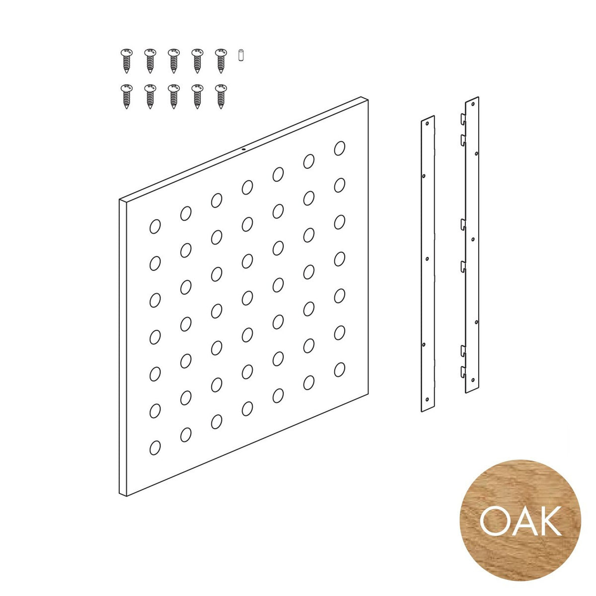 Peggie Perforated Panel, 590Wx558H