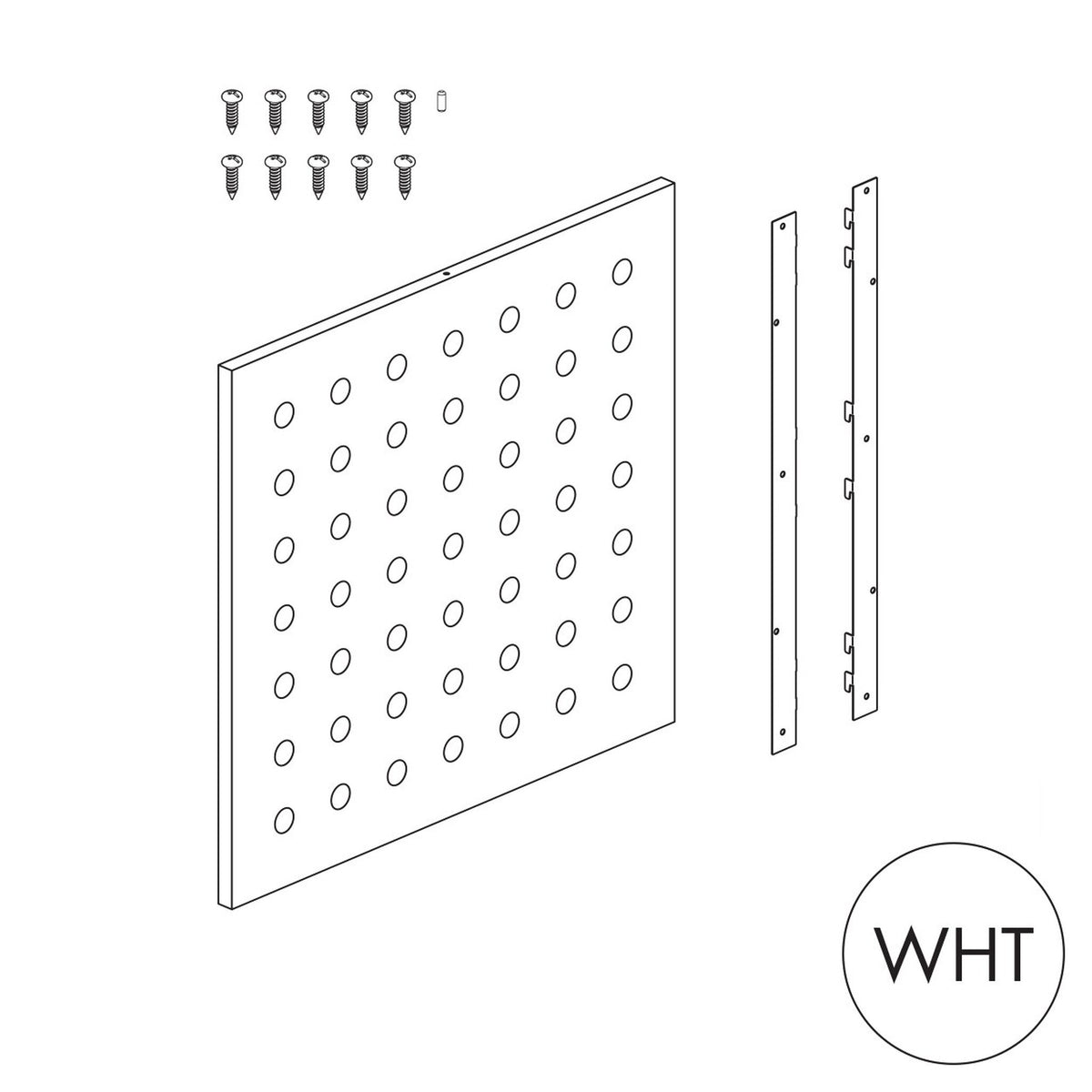 Peggie Perforated Panel, 590Wx558H