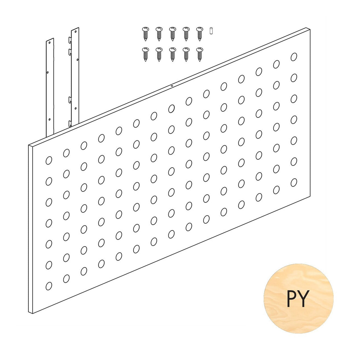Peggie Perforated Panel, 1190Wx558H