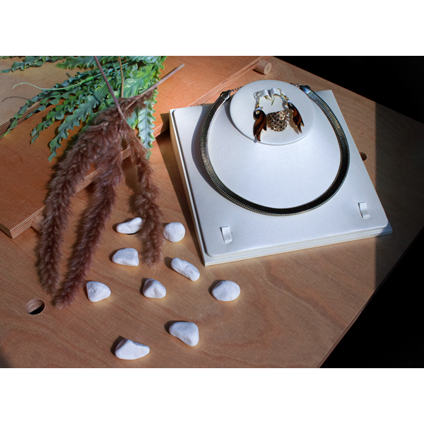 PU Leather Jewellery Tray Display for Earring, Ring, Bracelet and Necklace Set