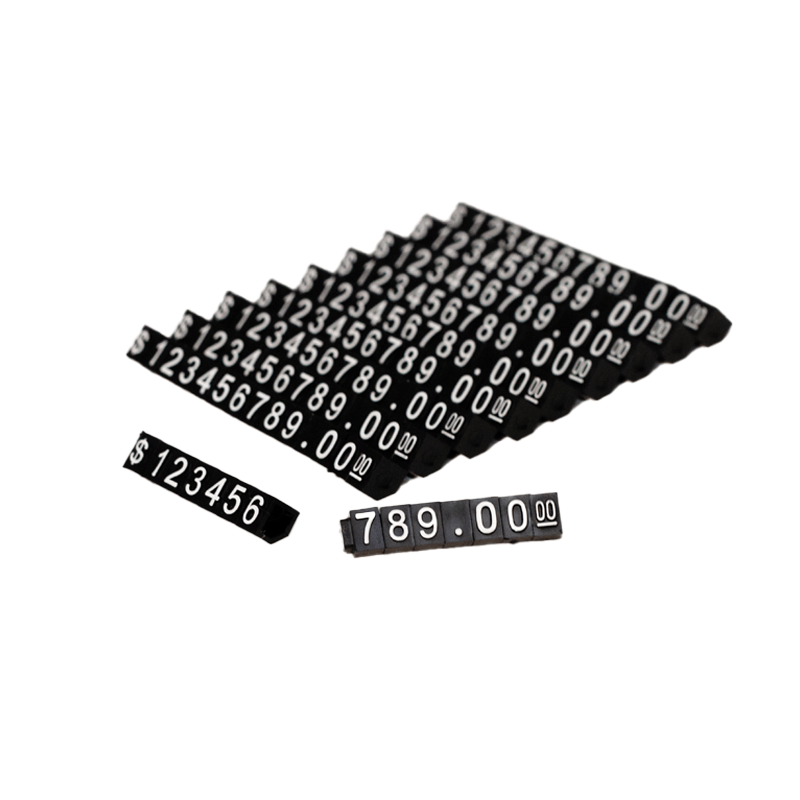 Price Display Plastic Bits - W58 x 6mm High