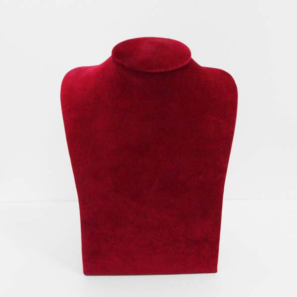 RENTAL Small Maroon Velvet Jewellery Bust (RENTVELBUST2)