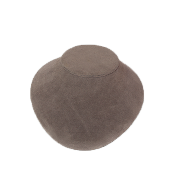 RENTAL Small Grey Velvet Jewellery Bust (RENTVELBUST4)