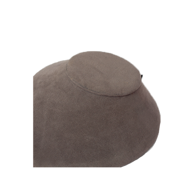 RENTAL Small Grey Velvet Jewellery Bust (RENTVELBUST4)