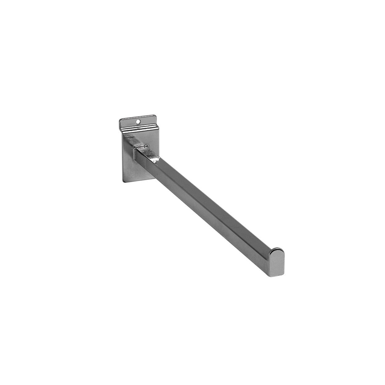 Slatwall Straight Arm - Chrome L400