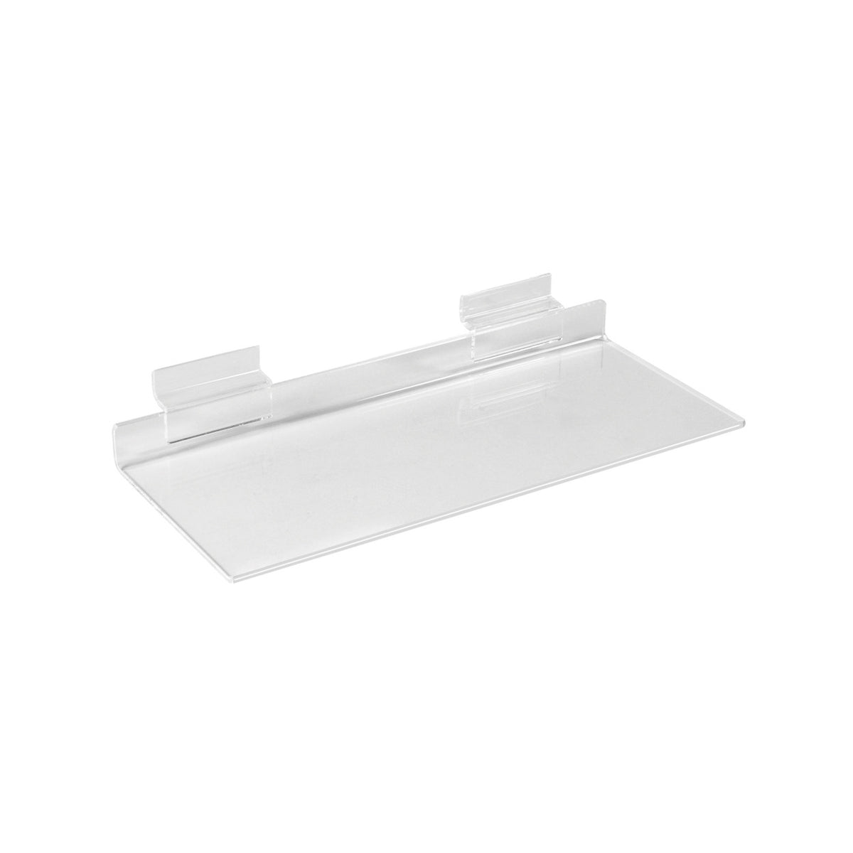 Slatwall Acrylic Shelf, 250Wx100D