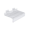 Slatwall Acrylic Shelf with Ticket Provision, 250W