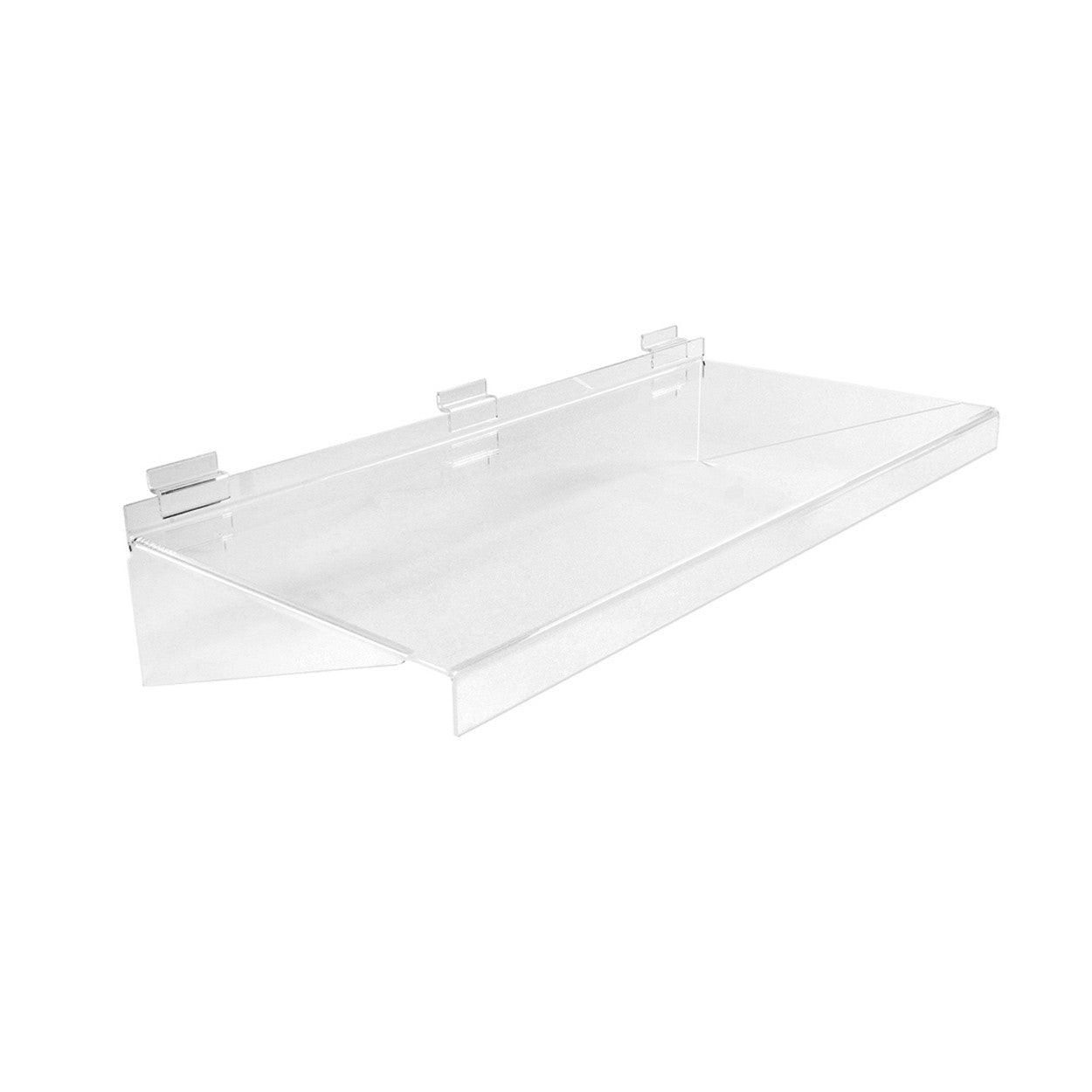 Slatwall Acrylic Shelf - W586 x D280 x H133