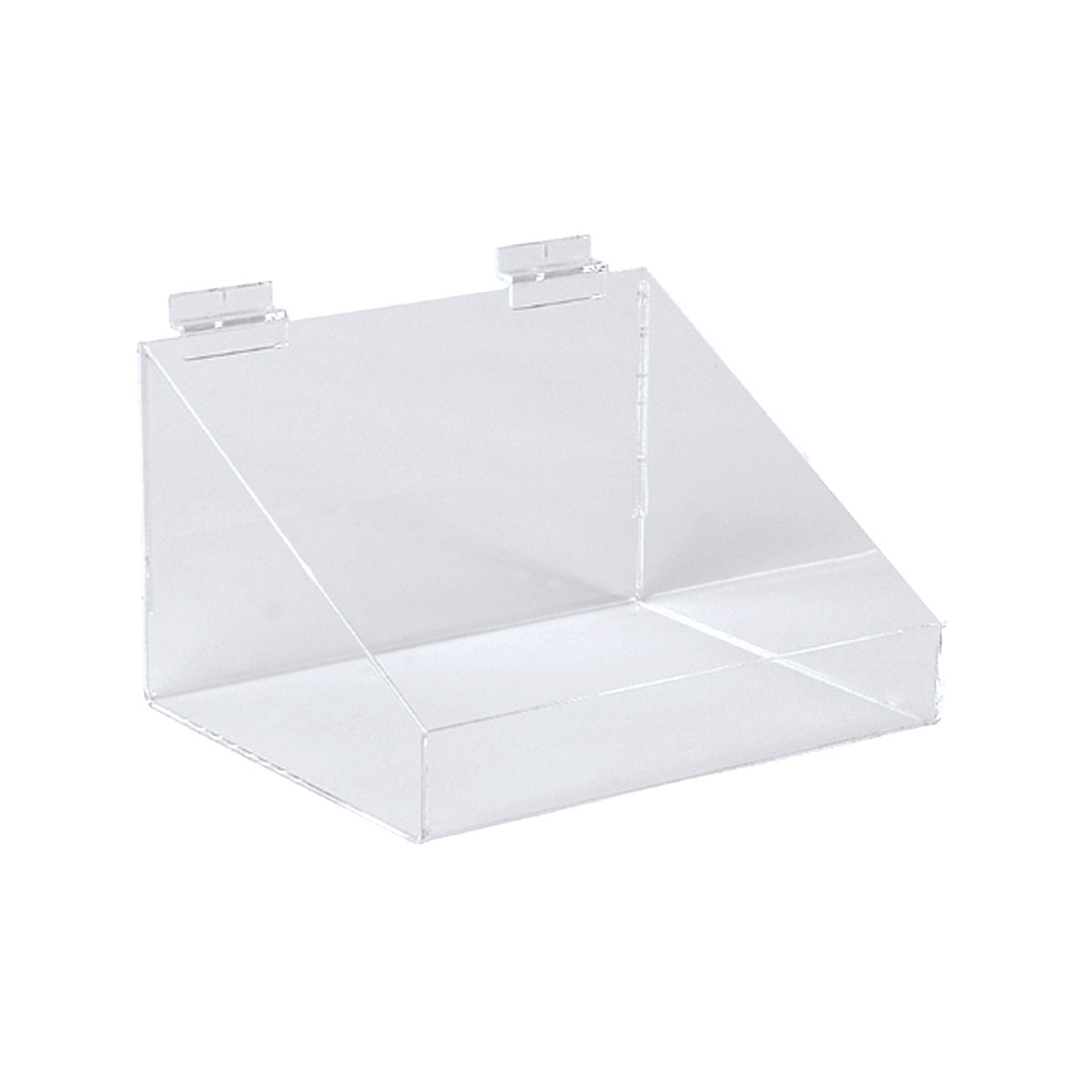 Slatwall Acrylic Display Bin with Low Front - W293 x D200 x H150